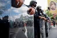 Protests in Bangkok to mark the 89th anniversary of the abolition of absolute monarchy