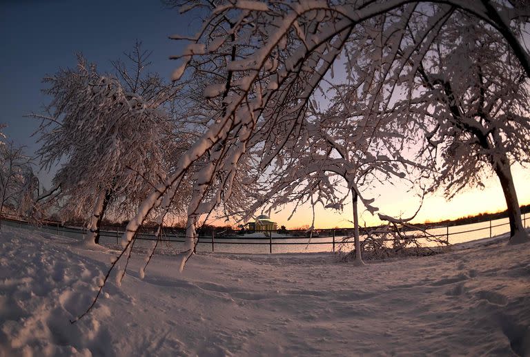 Washington; nieve; el mundo; tormanta