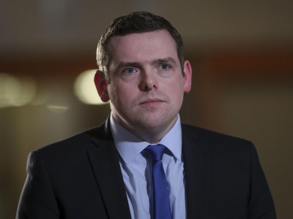 Scottish Conservative Leader Douglas Ross said the Prime Minister must reveal whether or not he attended the party (Fraser Bremner/Daily Mail/PA) (PA Wire)