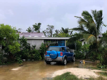 The aftermath of cyclone Gita is seen in Nuku'alofa, Tonga, February 13, 2018 in this picture obtained from social media. Facebook Noazky Langi/via REUTERS THIS IMAGE HAS BEEN SUPPLIED BY A THIRD PARTY. MANDATORY CREDIT. NO RESALES. NO ARCHIVES