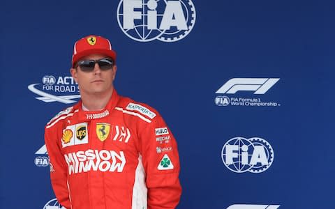 20th October 2018, Circuit of The Americas, Austin, USA; Formula One Grand Prix of The United States, qualification; Scuderia Ferrari, Kimi Raikkonen 3rd on pole for the race - Credit: action plus