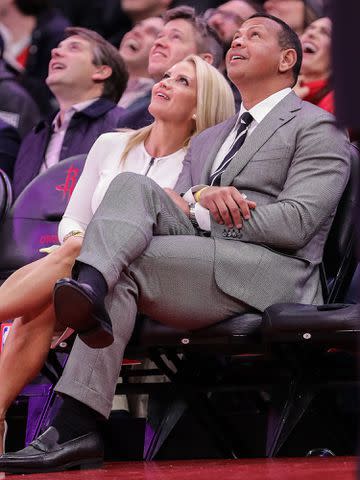 Bob Levey/Getty Alex Rodriguez attends an NBA game on January 23, 2023