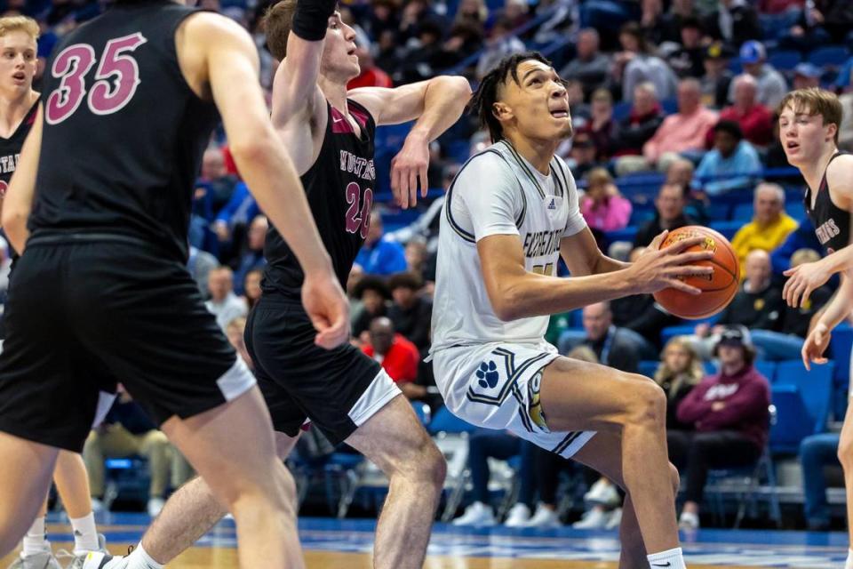 Elizabethtown’s Ayden Evans led all scorers with 21 points in the Panthers’ 48-44 victory.