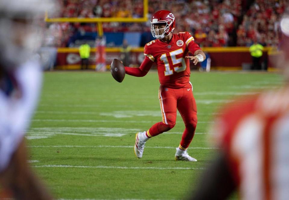 Chiefs quarterback Patrick Mahomes leads Kansas City into a pivotal game against another tough AFC opponent Sunday at Tennessee.