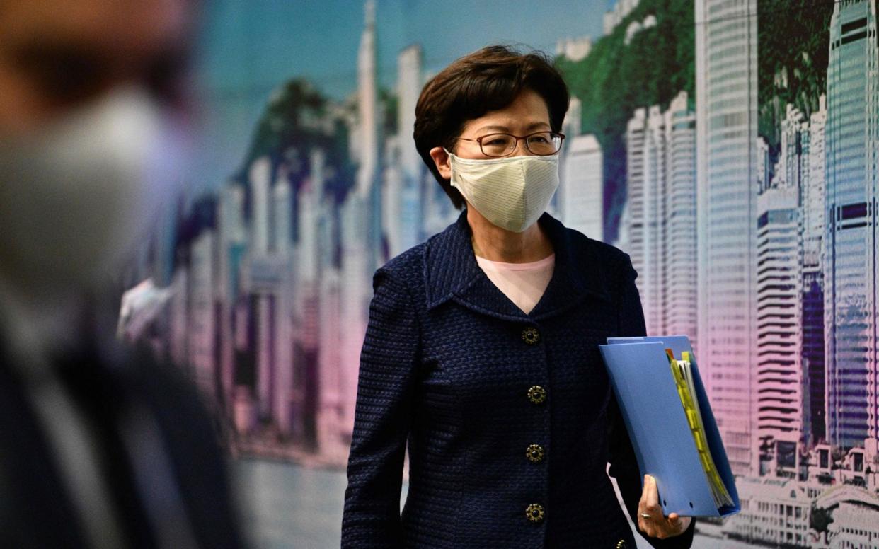 Hong Kong's Carrie Lam - ANTHONY WALLACE/AFP via Getty Images