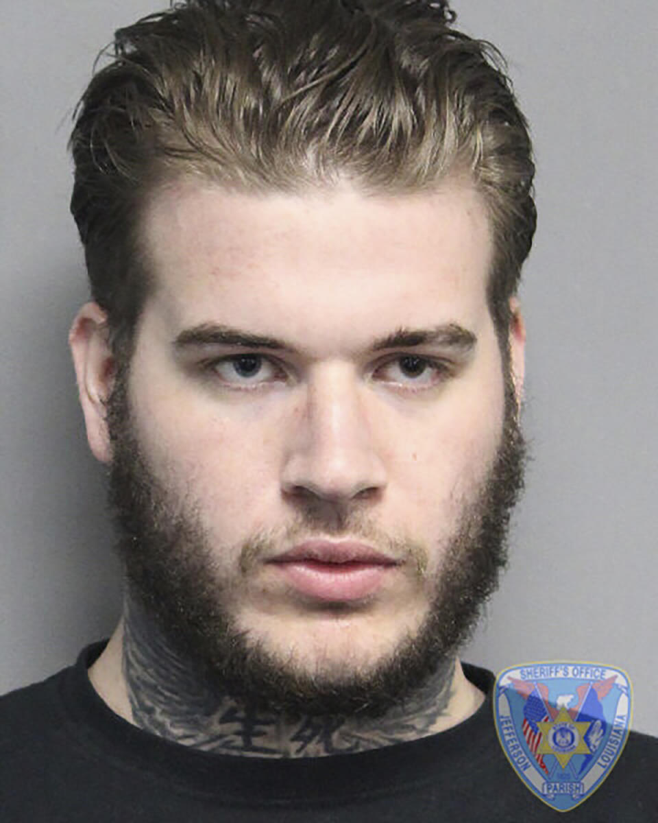 Sean Barrette of Metairie, La., is seen in an undated photo provided by the Jefferson Parish Sheriff’s Office. Jefferson Parish Sheriff Joseph Lopinto announced the arrest of Sean Barrette of Metairie on Wednesday, June 19, 2019, on multiple homicide counts related to two separate shootings on West Metairie Avenue in connection with three shooting deaths in a New Orleans suburb. (Jefferson Parish Sheriff’s Office via AP)