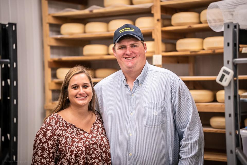 Kevin and Shelby Lussier of Hawthorne Creek Creamery