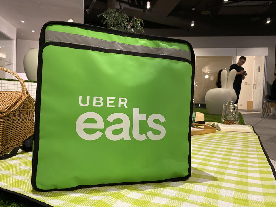 Uber Eats(中央社／資料照片)