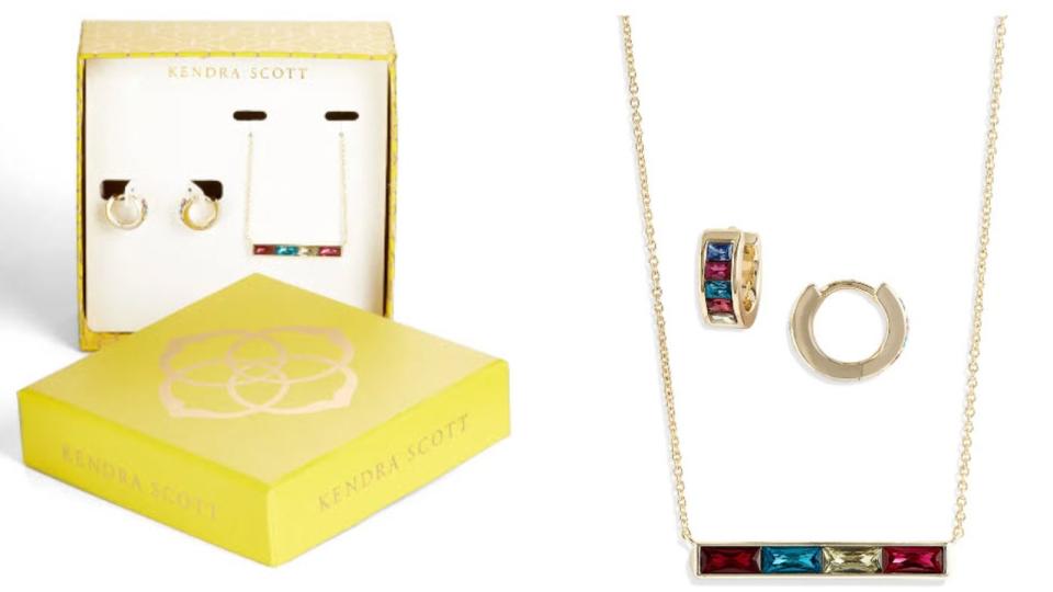 Kendra Scott's Three-Piece Necklace & Earrings Set - Nordstrom, $35 (originally $88)