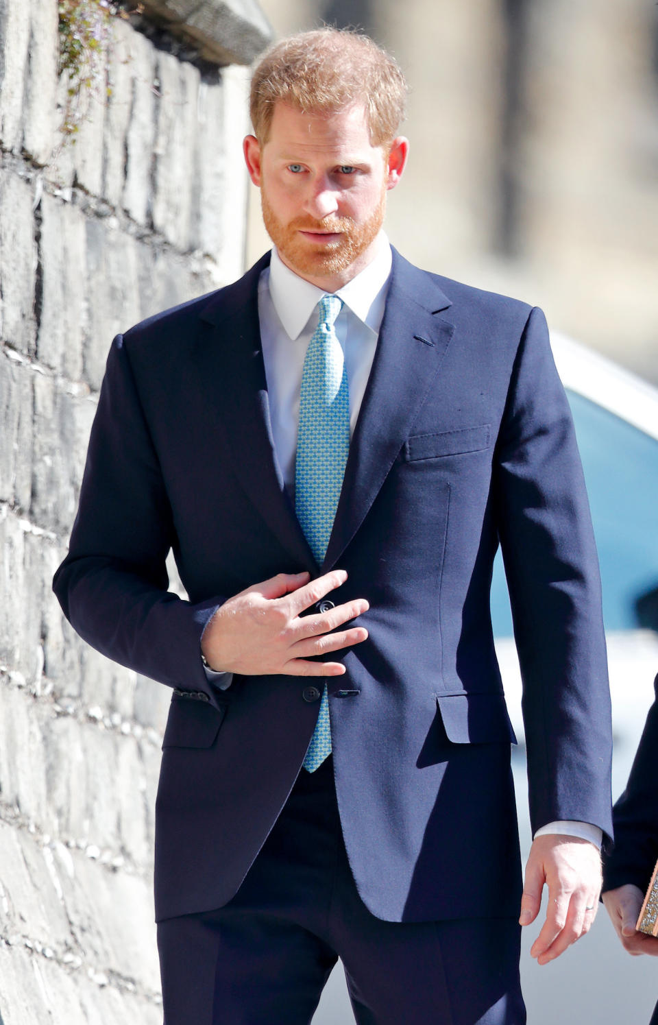 WINDSOR, UNITED KINGDOM - APRIL 21: (EMBARGOED FOR PUBLICATION IN UK NEWSPAPERS UNTIL 24 HOURS AFTER CREATE DATE AND TIME) Prince Harry, Duke of Sussex attends the traditional Easter Sunday church service at St George's Chapel, Windsor Castle on April 21, 2019 in Windsor, England. Easter Sunday this year coincides with Queen Elizabeth II's 93rd birthday. (Photo by Max Mumby/Indigo/Getty Images)