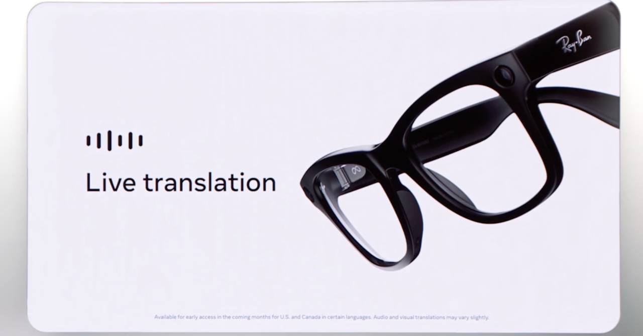 Live translation is coming to your Meta Ray-Ban sunglasses.