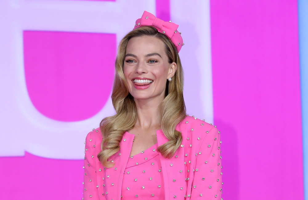 Margot Robbie attends a press conference - Seoul - Barbie - 2023 - Getty
