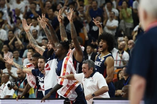 France had a victory to celebrate as they reached the Basketball World Cup semi-finals