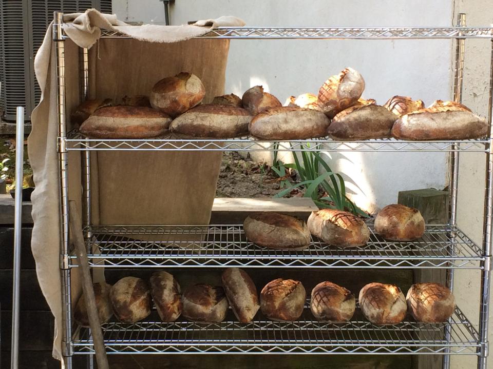 Some of the sourdough bread is shown at Nearby Baking, located behind the Creek Mercantile building in Rancocas Woods Village of Shops in Mount Laurel.