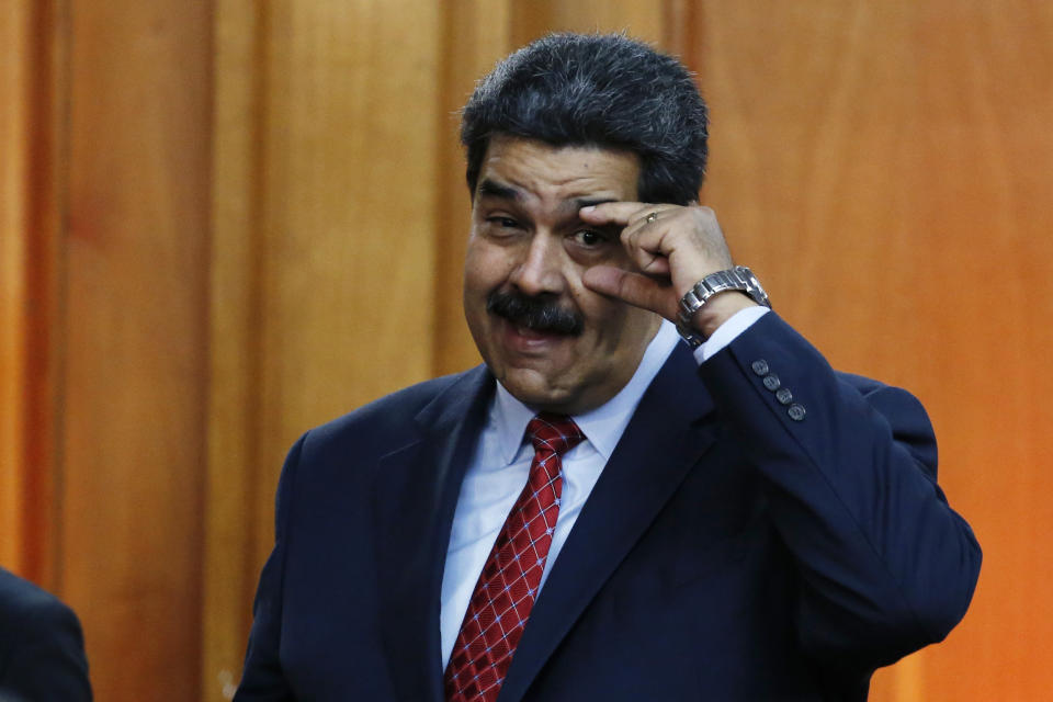 Venezuela President Nicolás Maduro says it’s not a country of “beggars”. Source: AP