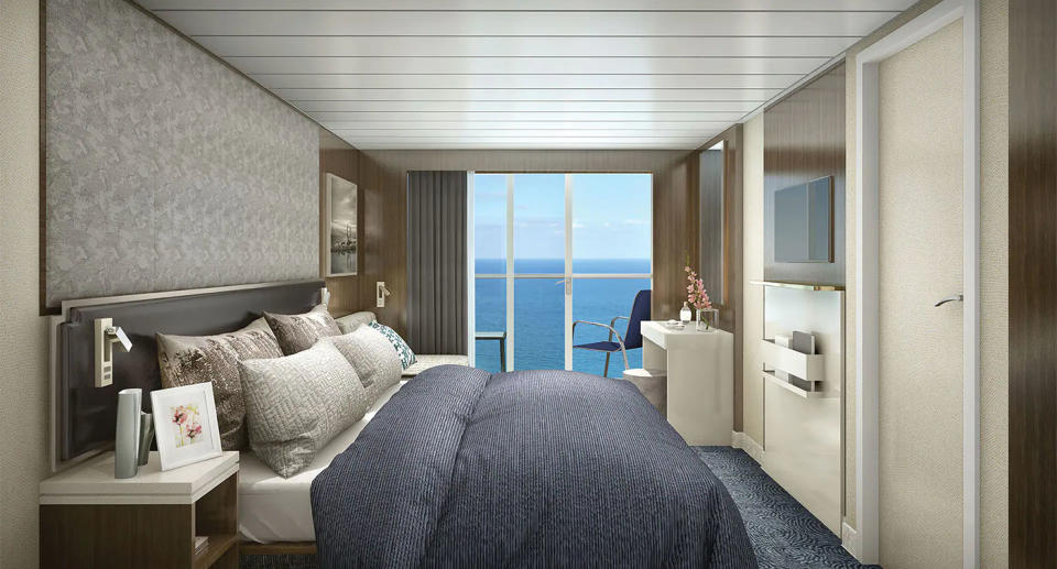 A room onboard the Norwegian Spirit cruise ship