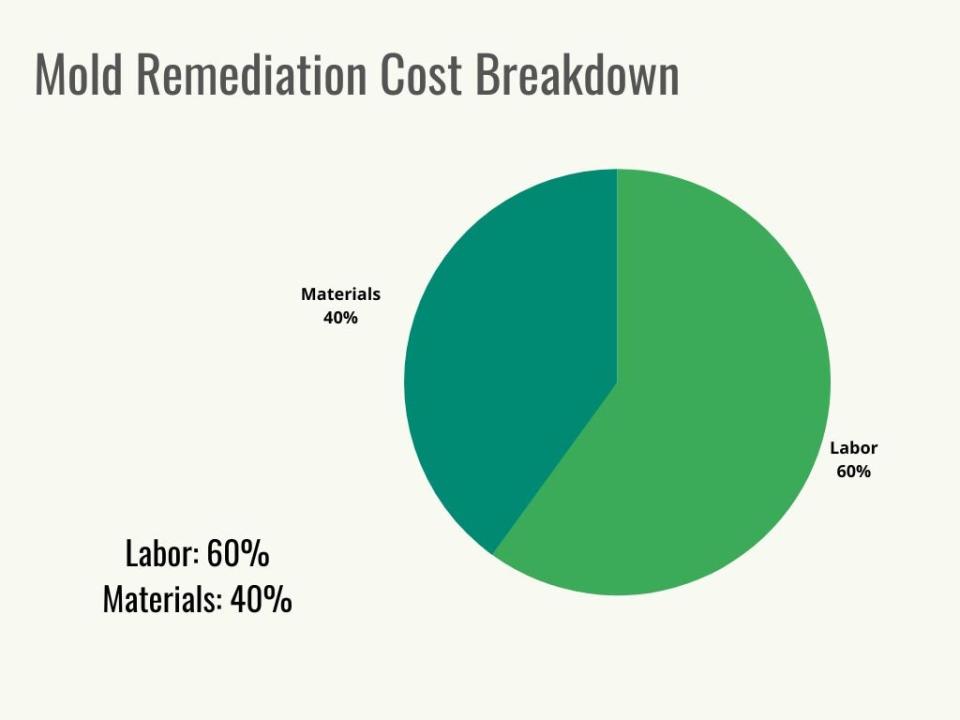 Mold Remediation Pie Chart Cost Breakdown