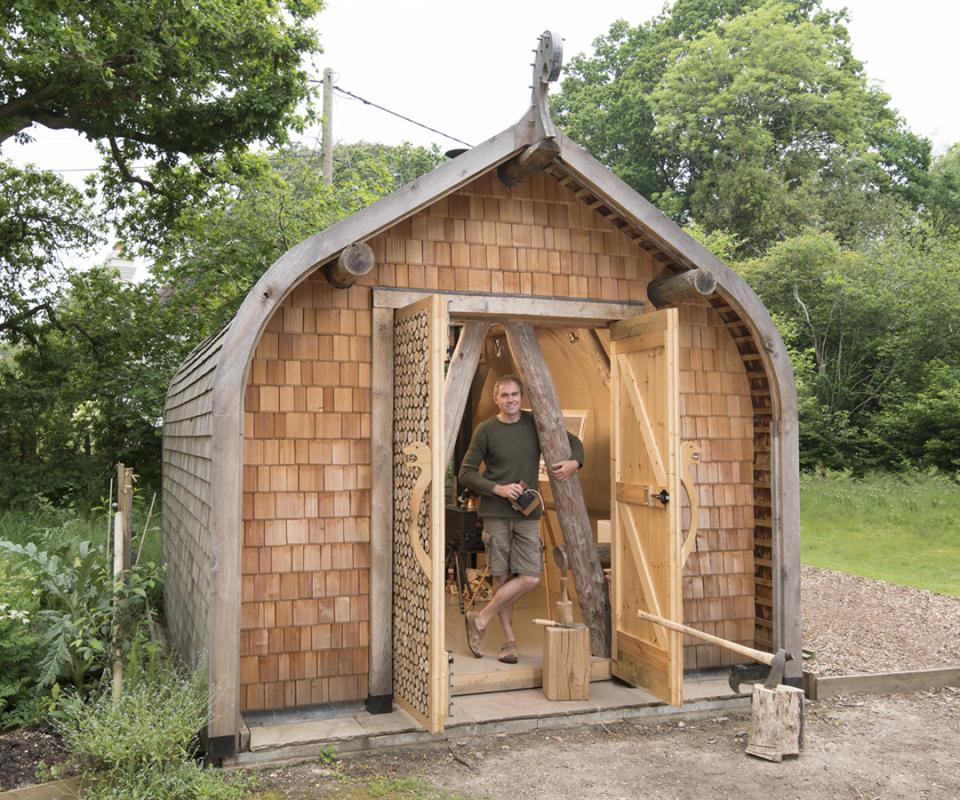 <p>WORKSHOP & STUDIO:<br>Viking Bauhutte – owned by Chris Walter in Hampshire (Picture: Shed of the Year) </p>