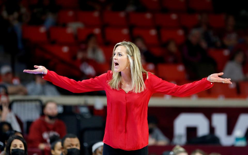Coach Jennie Baranczyk and the Sooners will be the No. 4 seed at the Big 12 women's basketball tournament in Kansas City, Mo. OU will face No. 5 Kansas at 11 a.m. Friday at Municipal Auditorium.