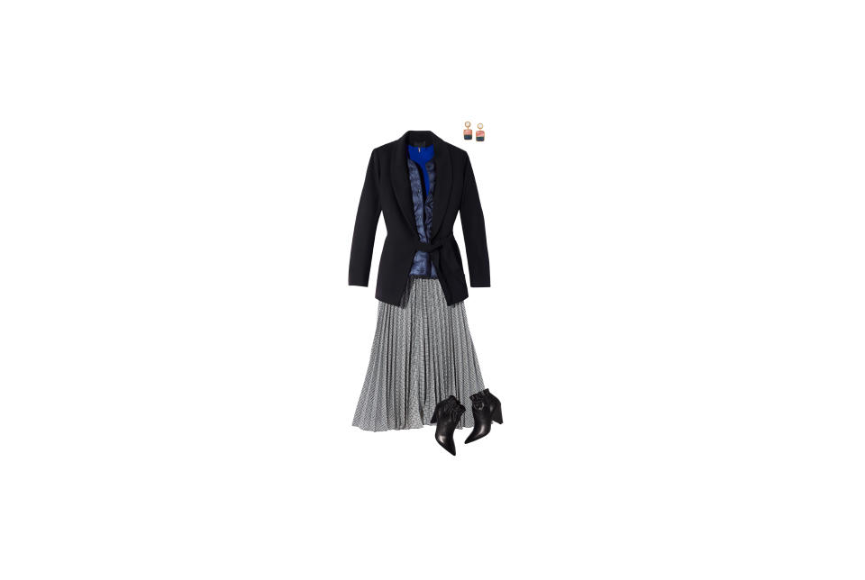 ...Add a Midi Skirt and Jacket