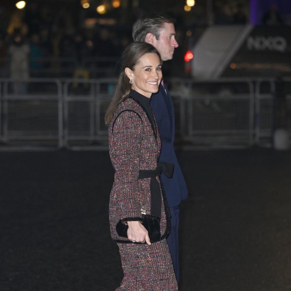 Pippa Middleton surprises in ultra glam belted look alongside husband James Matthews