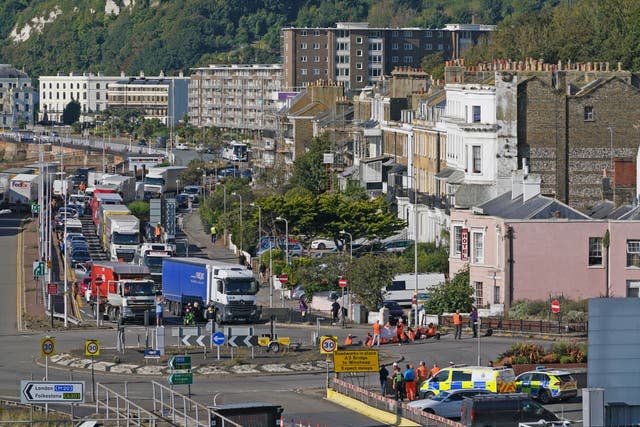 Protesters from Insulate Britain block the A20