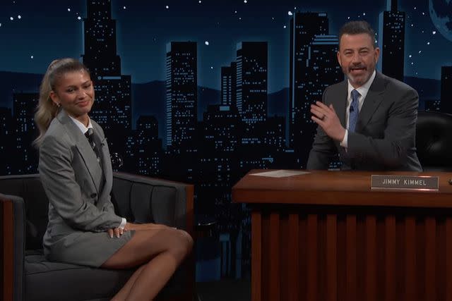 <p>Jimmy Kimmel Live/Youtube</p> Zendaya on 'Jimmy Kimmel Live!'