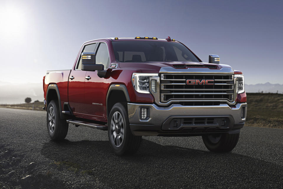 This undated photo provided by General Motors shows the 2020 GMC Sierra HD, the newest generation of GMC's heavy-duty truck. (General Motors via AP)