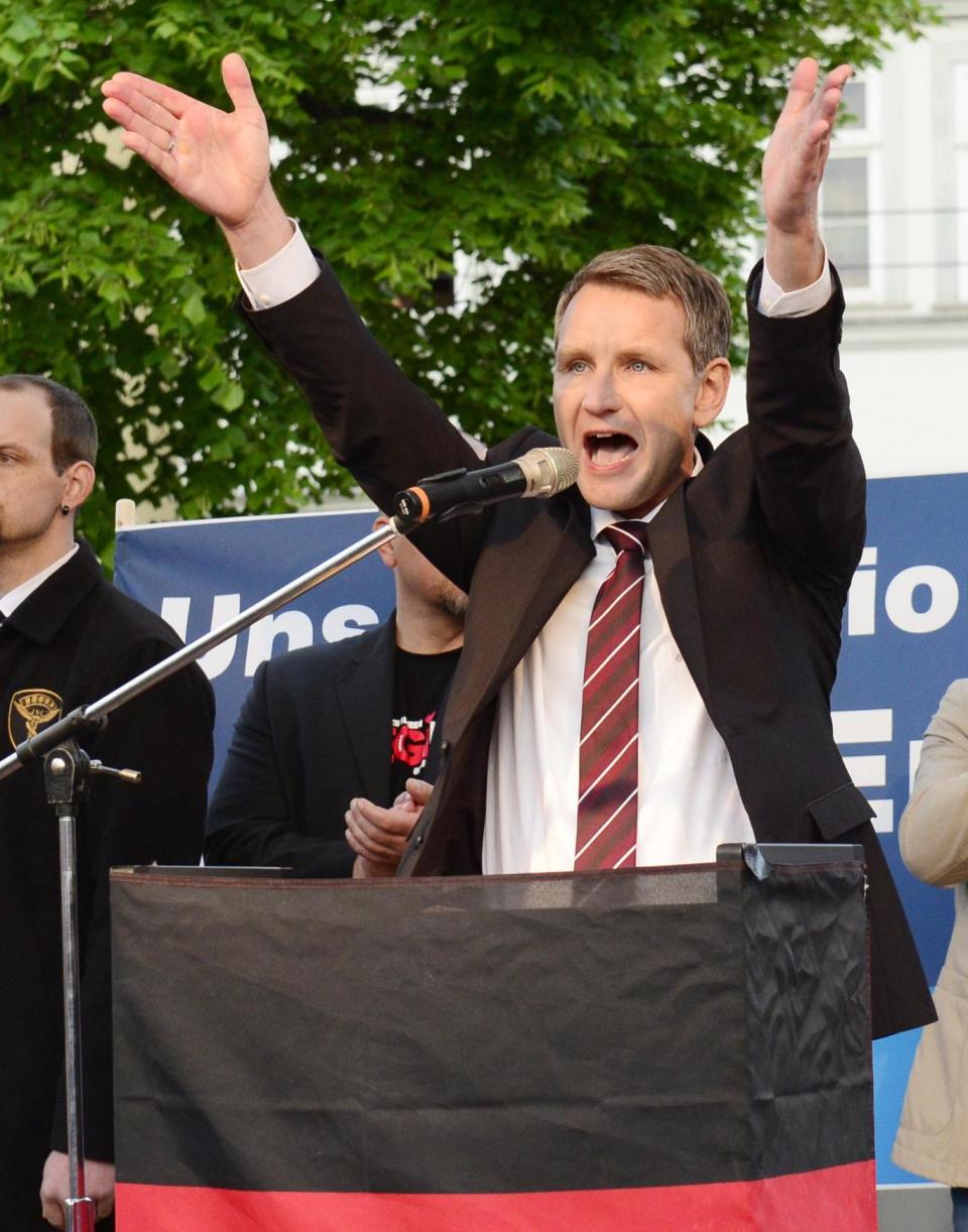 Björn Höcke: The politician said Germany should no longer have to feel shame over its Nazi history (AP)