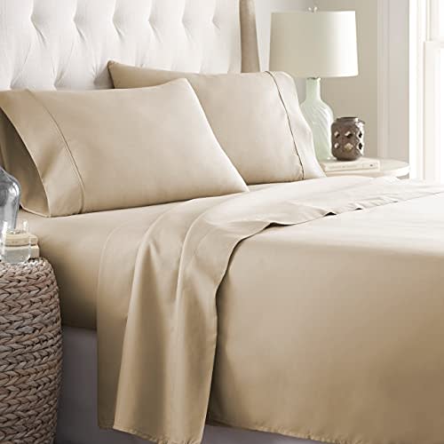 Danjor Linens Twin Size Bed Sheets Set - 1800 Series 4 Piece Bedding Sheet & Pillowcases Sets w…