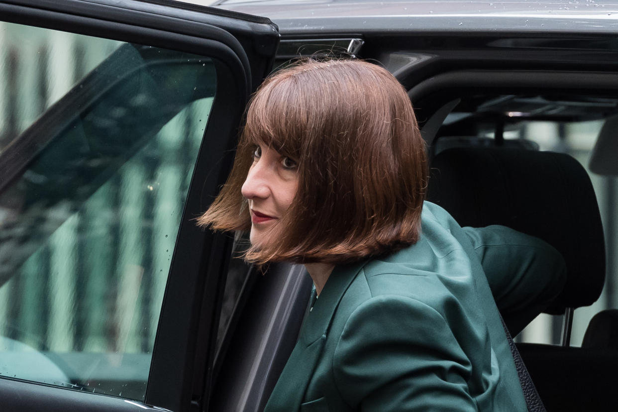 LONDON, UNITED KINGDOM - JULY 09, 2024: Chancellor of the Exchequer Rachel Reeves arrives in Downing Street to attend weekly Cabinet meeting in London, United Kingdom on July 09, 2024. (Photo credit should read Wiktor Szymanowicz/Future Publishing via Getty Images)