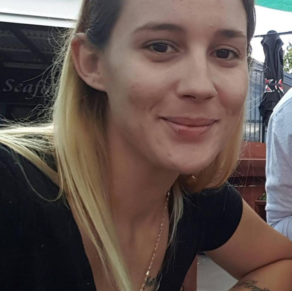 Pictured is Danielle Easy, whose body was found in plastic in a creek near Newcastle.