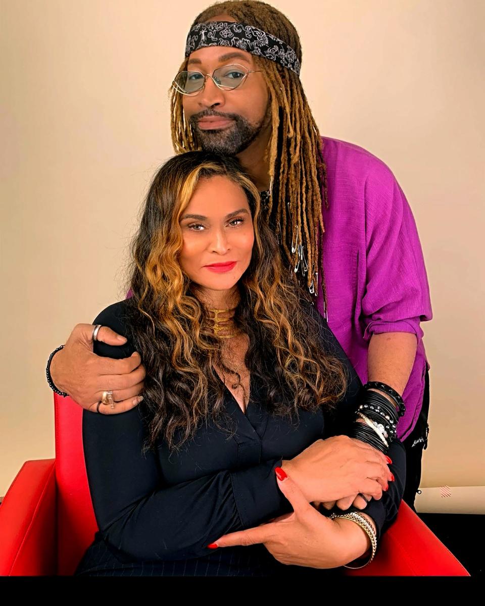 Ty Hunter and Tina Knowles.