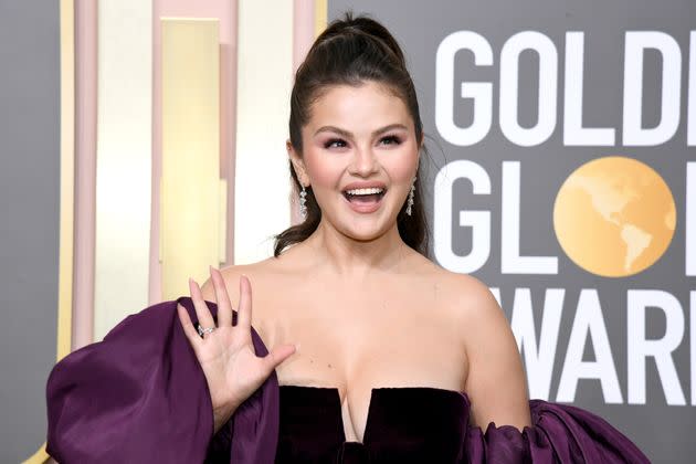 Selena Gomez attends the 80th Annual Golden Globe Awards at The Beverly Hilton on January 10, 2023 in Beverly Hills, California. (Photo by Jon Kopaloff/Getty Images)