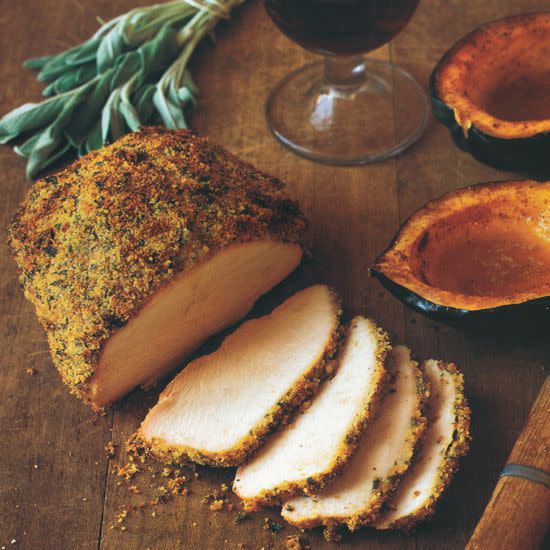 Turkey Breast with Mustard Sage Crumbs