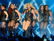 Beyonce performs during the Pepsi Super Bowl XLVII Halftime Show at Mercedes-Benz Superdome on February 3, 2013 in New Orleans, Louisiana. (Photo by Kevin Mazur/WireImage)