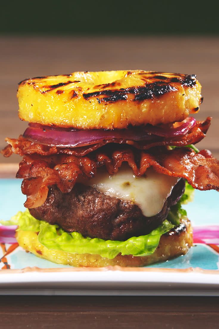 <p>Burgers get a tropical makeover.</p><p>Get the recipe from <a href="https://www.delish.com/cooking/recipe-ideas/a53184/pineapple-bun-burgers-recipe/" rel="nofollow noopener" target="_blank" data-ylk="slk:Delish;elm:context_link;itc:0;sec:content-canvas" class="link ">Delish</a>.</p>