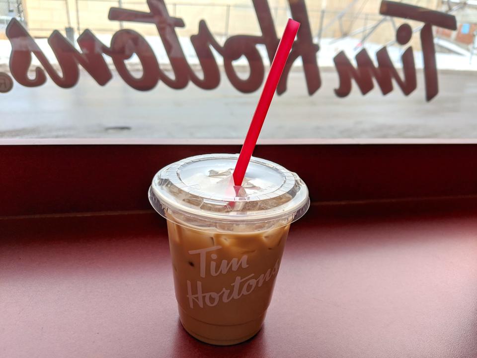 Tim Horton iced coffee