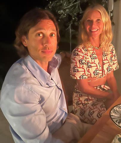 <  p>  Gwyneth Paltrow/Instagram <  /p>  Falchuk e Paltrow a cena