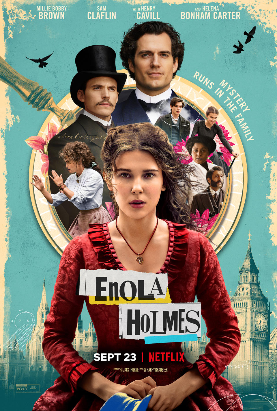 Key art for Enola Holmes. (Netflix)