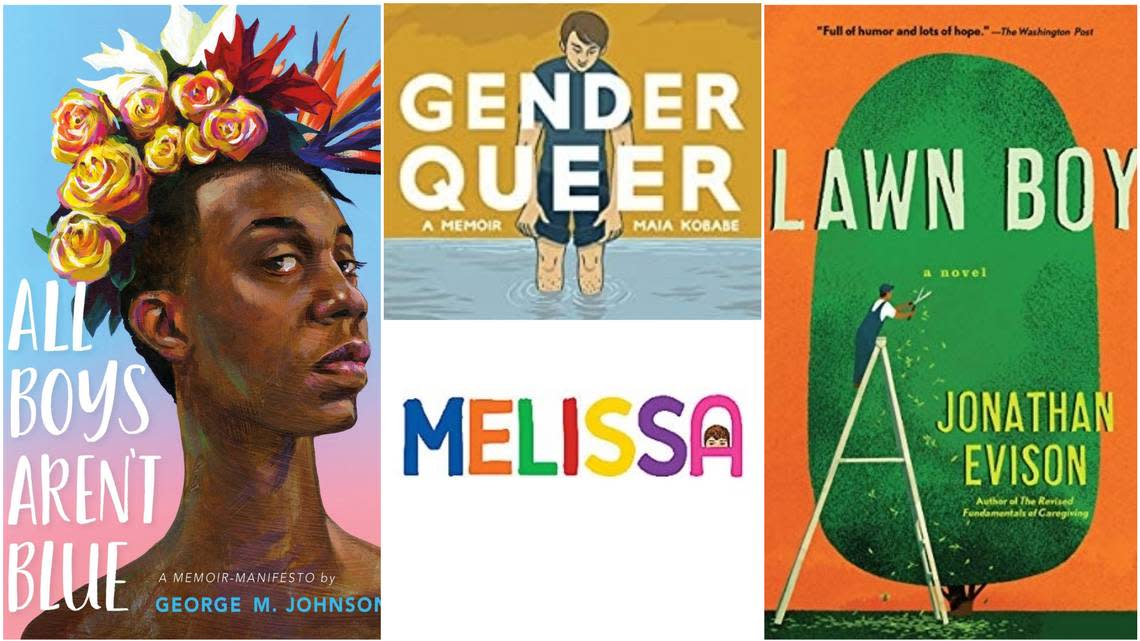 “All Boys Aren’t Blue,” “Gender Queer” and “Lawn Boy” are among 20 books that Moms for Liberty have asked the Wake County school system to remove from school libraries.