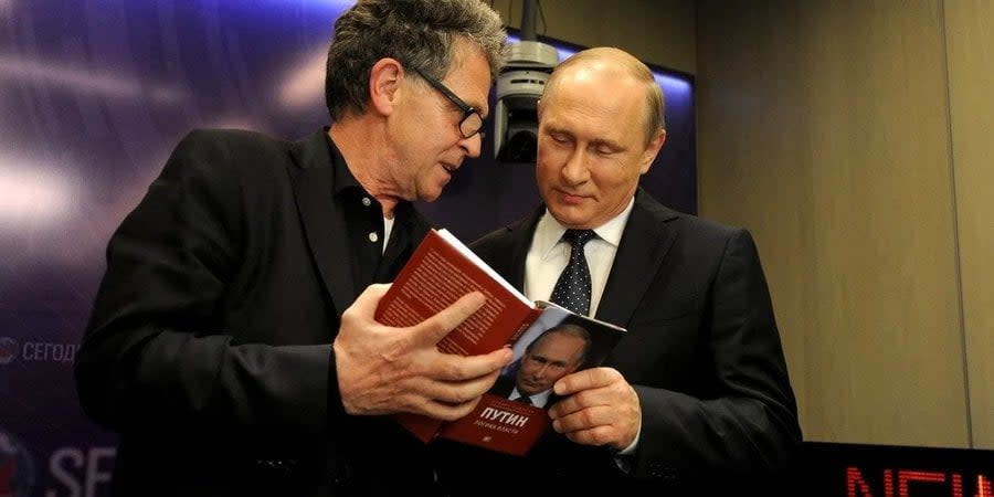 Hubert Seipel and Vladimir Putin