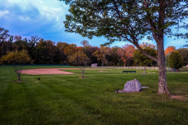 Of course there's a baseball diamond at Cal Ripken's house. (Zillow)