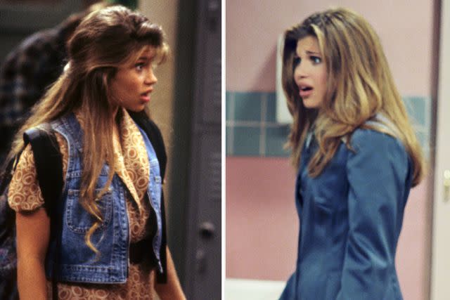 <p>ABC Photo Archives/Disney General Entertainment Content via Getty (2)</p> Fishel in earlier (left) and later seasons of 'Boy Meets World.'