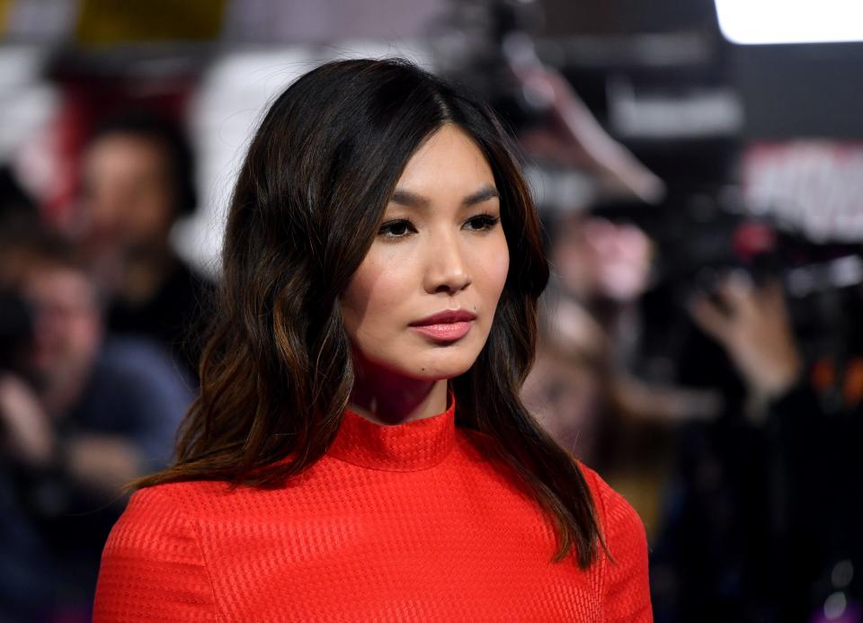 Gemma Chan attends the UK Gala Screening of Marvel Studios' "Captain Marvel" at The Curzon Mayfair on February 27, 2019 in London, England.