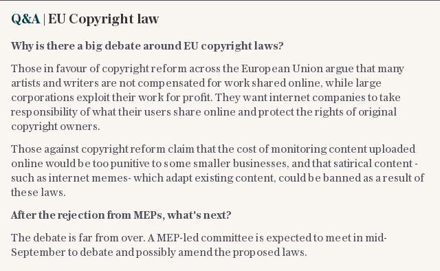 Q&A | EU Copyright law