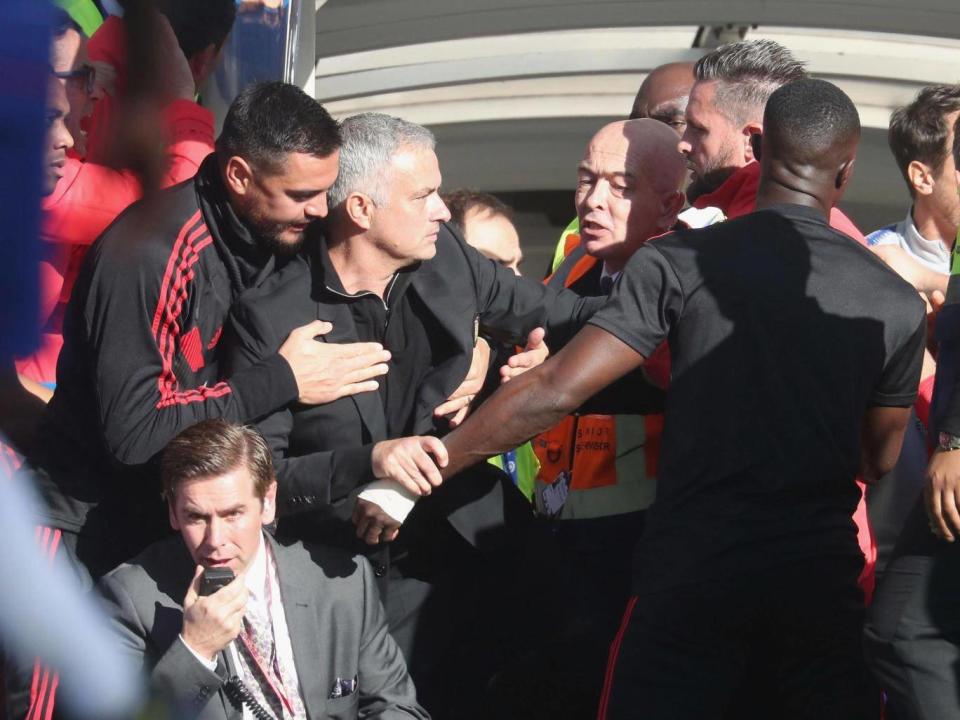 Jose Mourinho confronted Marco Ianni over his celebrations (Getty)