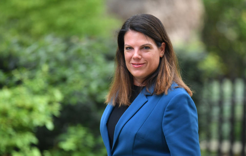 Immigration Minister Caroline Nokes arrives for a cabinet meeting at 10 Downing Street, London, on the first day that MPs return from their Easter break. (Photo by Dominic Lipinski/PA Images via Getty Images)