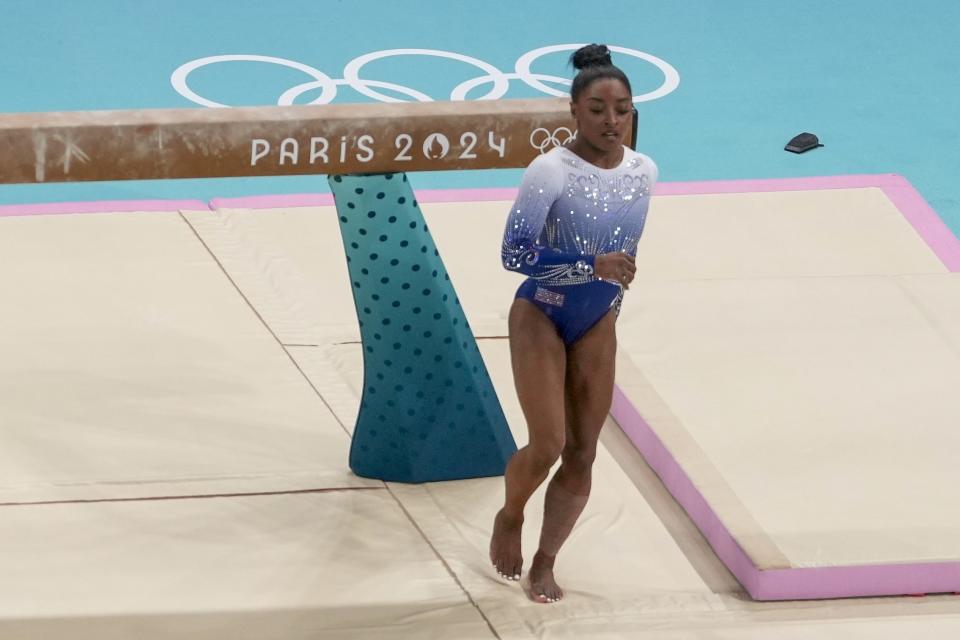 It was unusually quiet at the Olympics balance beam final, and Sunisa