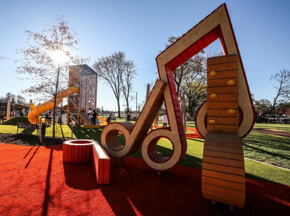 Features of the first phase of Alberta O. Jones Park, a new city park in the California Neighborhood named for a pioneering Louisville attorney and civil rights champion. November 18, 2023